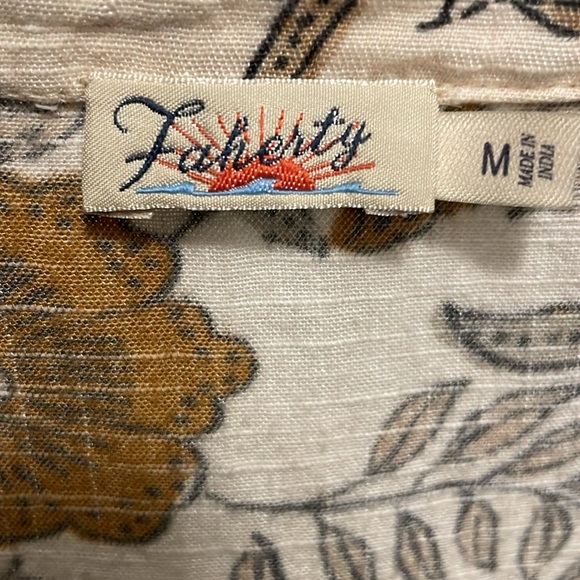 Faherty soft floral tee EUC - Picture 6 of 10